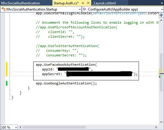 Facebook App Setup in Mvc App